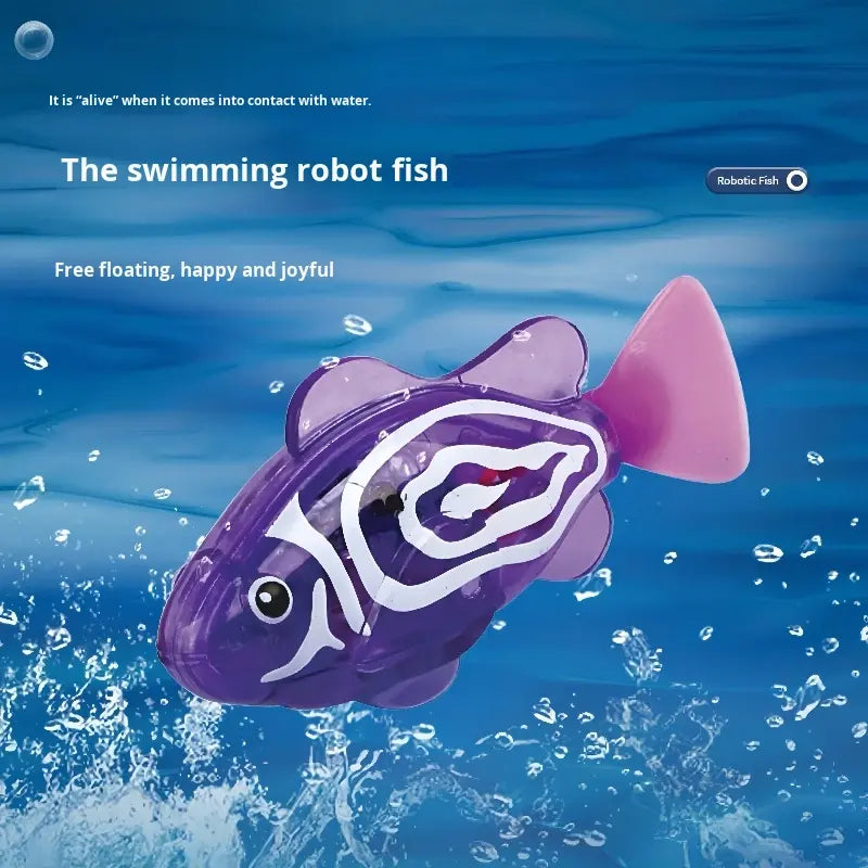 Water-Activated Clownfish Bath Toy, Battery-Powered Swimming Fish Toy for Bathtub & Pool Play