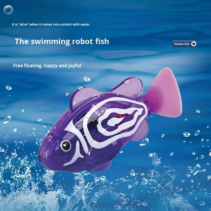 Water-Activated Clownfish Bath Toy, Battery-Powered Swimming Fish Toy for Bathtub & Pool Play