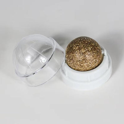Catnip Rotating Play Ball for Cats – IP67 Waterproof Interactive Mint Flavor Cat Toy | Eco-Friendly Kitten & Cat Entertainment Toy