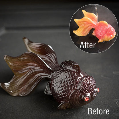 Sanzbae Color-Changing Pufferfish Tea Pet for Tea Lovers