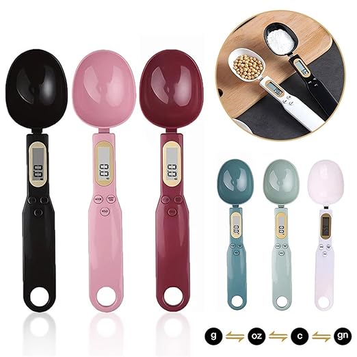 Sanzbae™ Digital Measuring Spoon Scale – Precision Kitchen Food Scale with LCD Display, 0.1g Accuracy, Tare Function, Coffee Scoop & Portion Control Tool