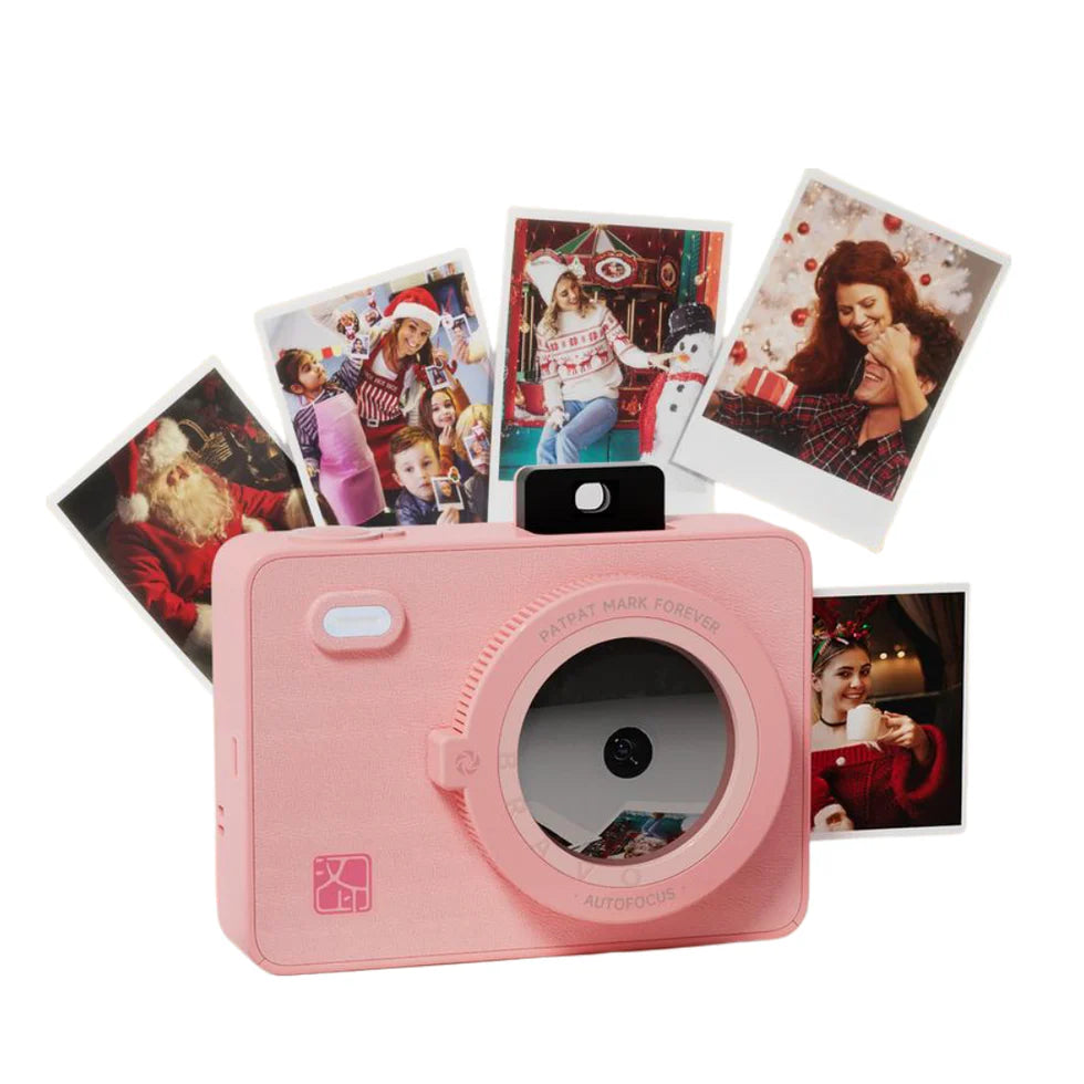 Instant Camera for Kids, Teens & Parties with Zero-Ink Printing, Flash & MicroSD Storage