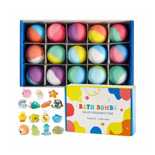 GlowDoll Light-Up Bath Bomb Set for Kids, Fizzy Color Bath Fun