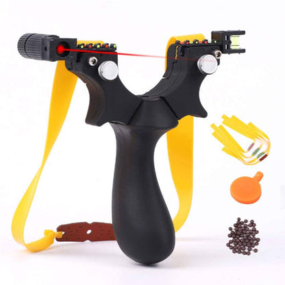 Recurve Resin Slingshot with Ergonomic Handle – High-Accuracy Outdoor Sport Catapult for Target Practice & Hunting Training