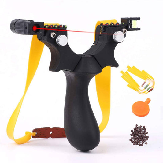 Recurve Resin Slingshot with Ergonomic Handle – High-Accuracy Outdoor Sport Catapult for Target Practice & Hunting Training