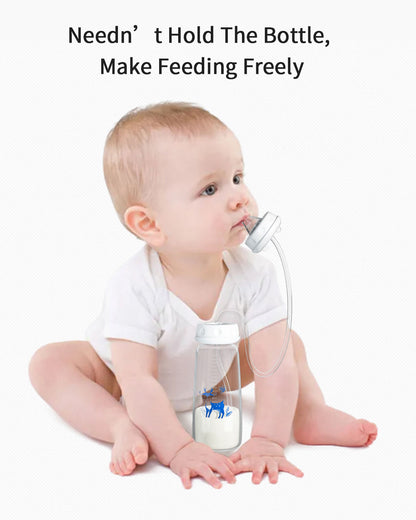 FreeFeed™ Hands-Free Baby Bottle – Anti-Colic Self-Feeding Baby Bottle for Newborns & Infants, Comfortable Feeding Solution for Busy Parents & Nighttime Feedings