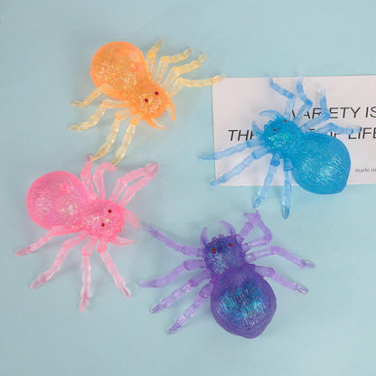 Halloween Spider Pinch Toy – TPR Maltose Slow Rebound Stress Relief Fidget Toy for Kids & Adults | Decompression Sensory Gift