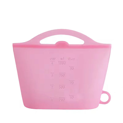 Reusable Silicone Food Bags for Meal Prep, Freezer Storage, Snacks & Produce
