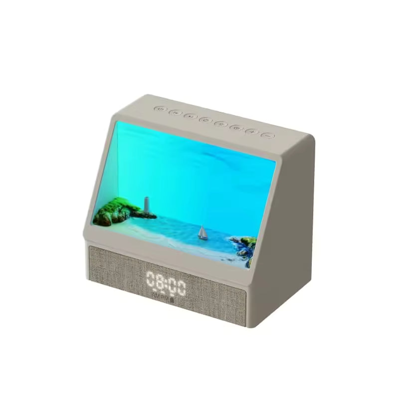 SANZBAE Sunrise Alarm Clock with White Noise, Bluetooth Speaker & Dimmable Lamp