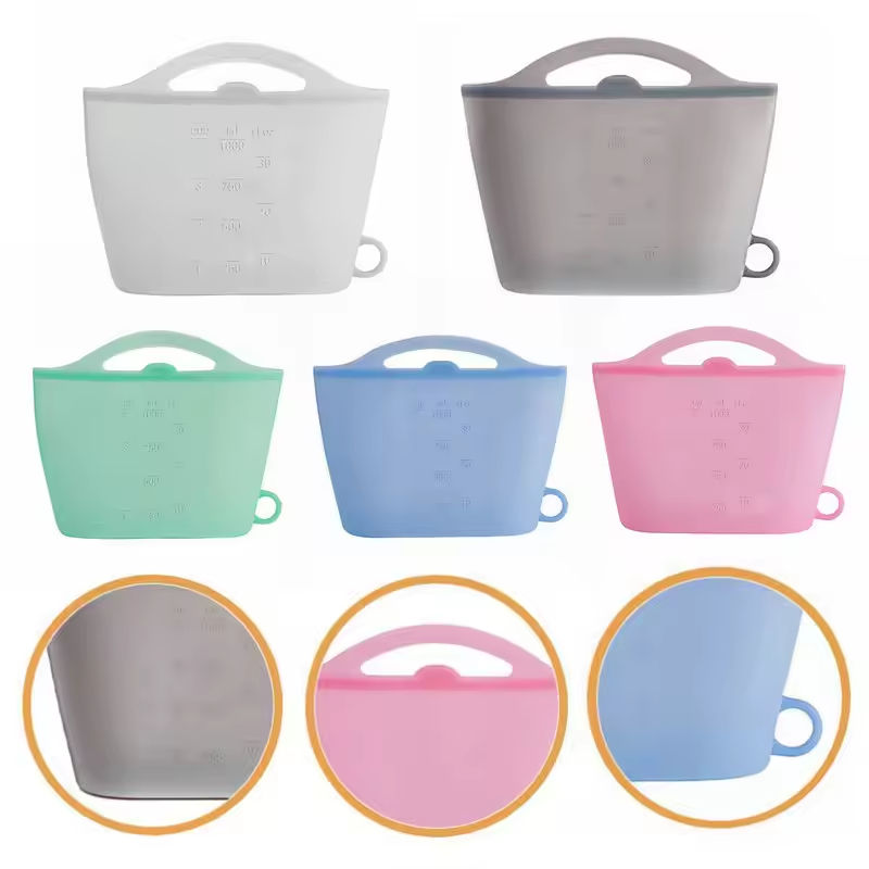 Reusable Silicone Food Bags for Meal Prep, Freezer Storage, Snacks & Produce