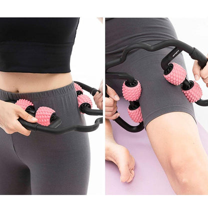 360° Fitness Massage Roller Ring – Deep Tissue Muscle Relaxer for Neck, Shoulders, Arms & Legs | Portable Recovery Tool