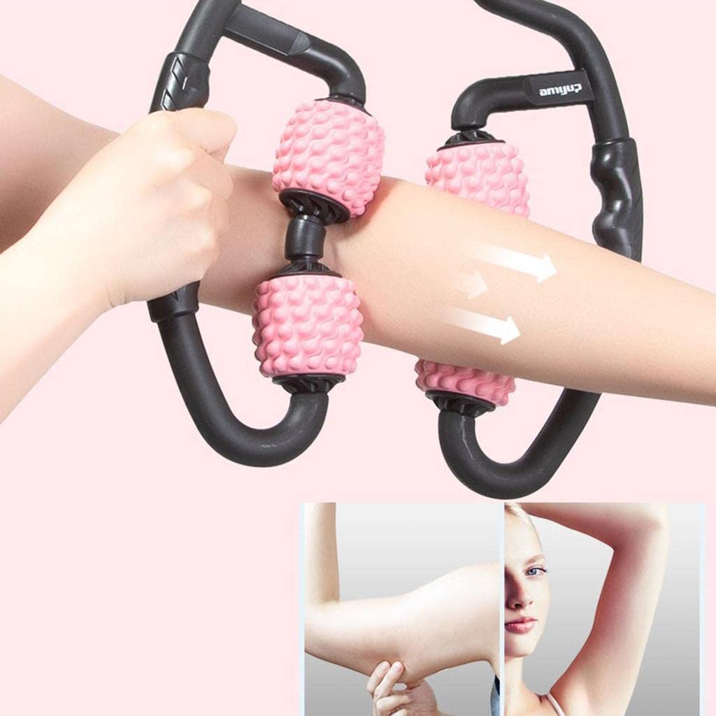 360° Fitness Massage Roller Ring – Deep Tissue Muscle Relaxer for Neck, Shoulders, Arms & Legs | Portable Recovery Tool