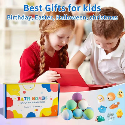 GlowDoll Light-Up Bath Bomb Set for Kids, Fizzy Color Bath Fun