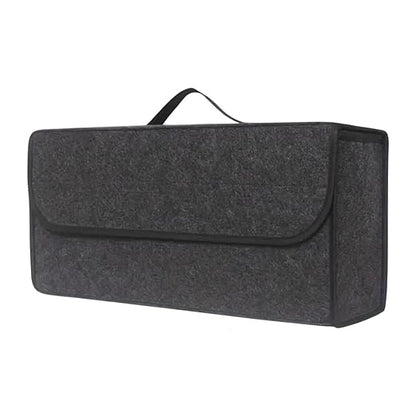 Car Trunk Organizer, Collapsible SUV Cargo Storage Organizer with Carry Handles, Foldable Vehicle Trunk Storage Bin for Groceries, Tools, Emergency Supplies & Automotive Accessories