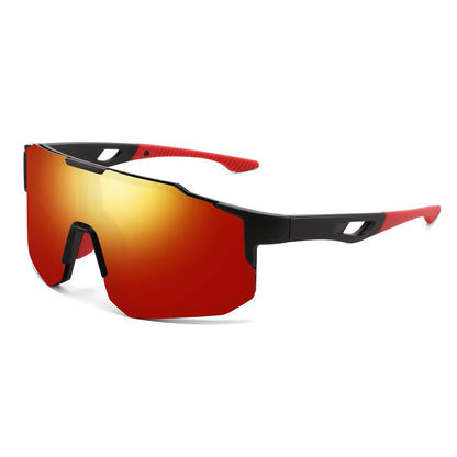 Oversized Wraparound Sport Sunglasses – UV400 Polarized Style Shield Shades for Men & Women, Outdoor Cycling, Running, Hiking & Sports Eyewear