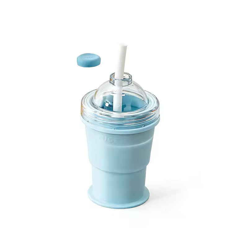 SANZBAE Silicone Ice Cube Maker Cup with Lid