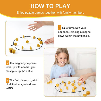 Magnetic Chess Battle Game, Strategy Puzzle Board Game for Adults, Teens & Family Game Night