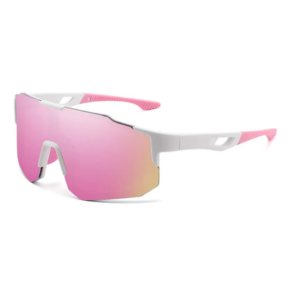 Oversized Wraparound Sport Sunglasses – UV400 Polarized Style Shield Shades for Men & Women, Outdoor Cycling, Running, Hiking & Sports Eyewear