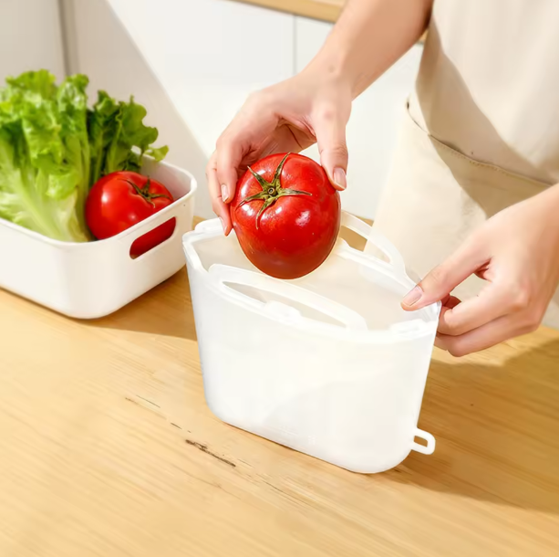 Reusable Silicone Food Bags for Meal Prep, Freezer Storage, Snacks & Produce