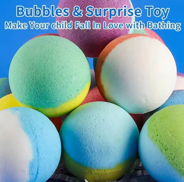 GlowDoll Light-Up Bath Bomb Set for Kids, Fizzy Color Bath Fun