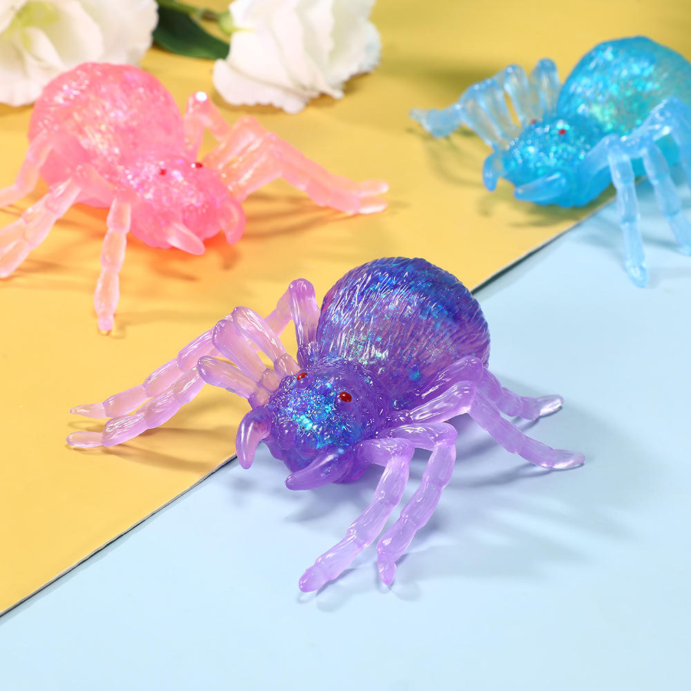 Halloween Spider Pinch Toy – TPR Maltose Slow Rebound Stress Relief Fidget Toy for Kids & Adults | Decompression Sensory Gift