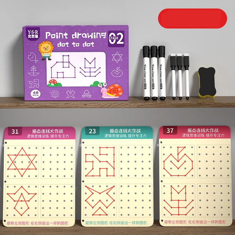 Magic Practice Copybook for Kids, Reusable Tracing Workbook, Handwriting & Pen Control Training Book Ages 3-6