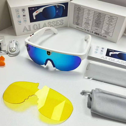 Sanzbae™ Smart Camera Glasses – 4K HD Video Recording Sunglasses with Bluetooth Audio, Open-Ear Headphones, Polarized UV400 Lenses & 32GB Storage