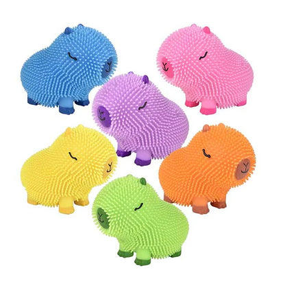 Capybara Colorful Puffer Toy – Cute Squishy Sensory Fidget Toy for Kids & Adults | Stress Relief Gift