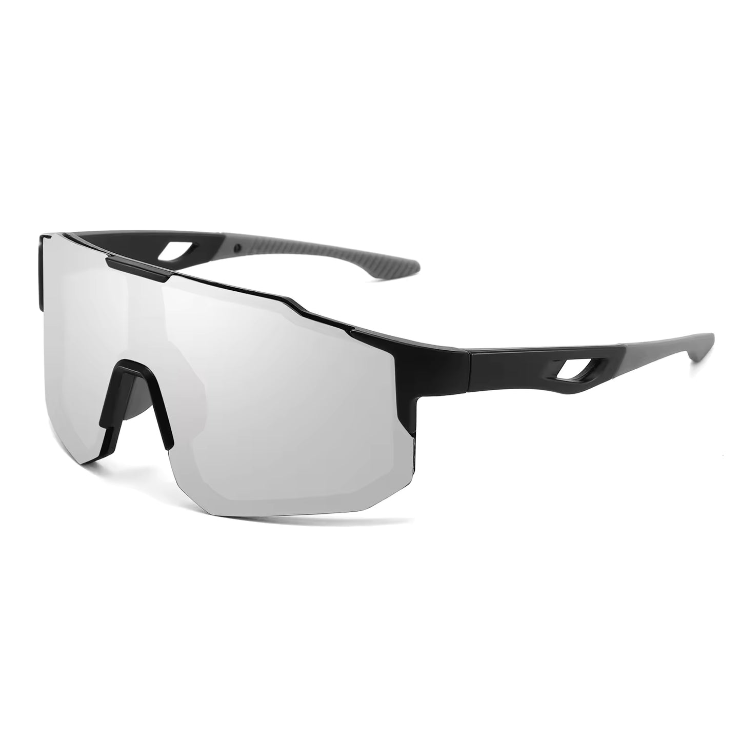 Oversized Wraparound Sport Sunglasses – UV400 Polarized Style Shield Shades for Men & Women, Outdoor Cycling, Running, Hiking & Sports Eyewear