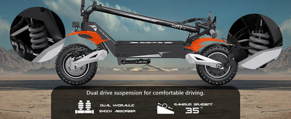 T10 900W Off-Road Electric Scooter for Adults – Foldable All-Terrain E-Scooter with 48V Battery, 11-Inch Tires, Long-Range Commuter Scooter