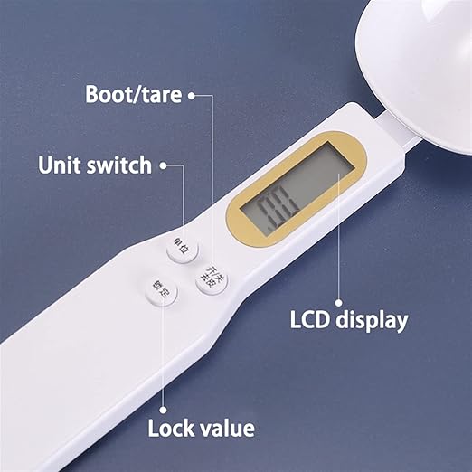 Sanzbae™ Digital Measuring Spoon Scale – Precision Kitchen Food Scale with LCD Display, 0.1g Accuracy, Tare Function, Coffee Scoop & Portion Control Tool