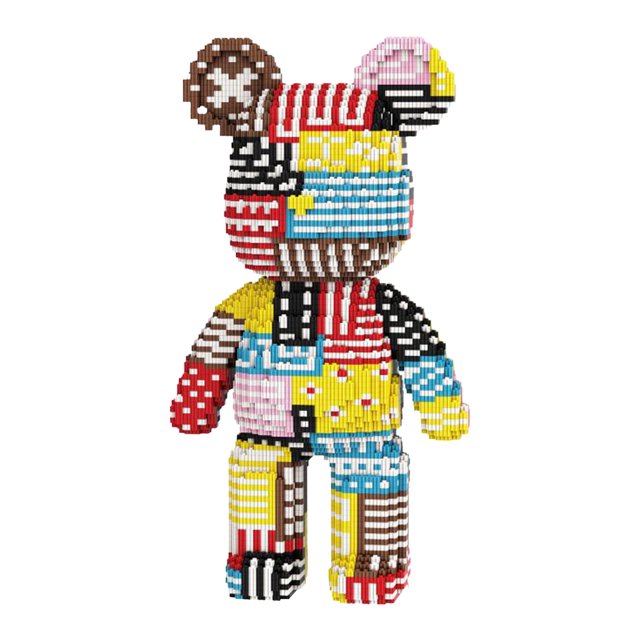 Sanzbae™ Mini Brick Bear Building Kit – Kawaii Collectible Block Toy, DIY Desk Decor, Creative STEM Building Set for Kids, Teens & Adults
