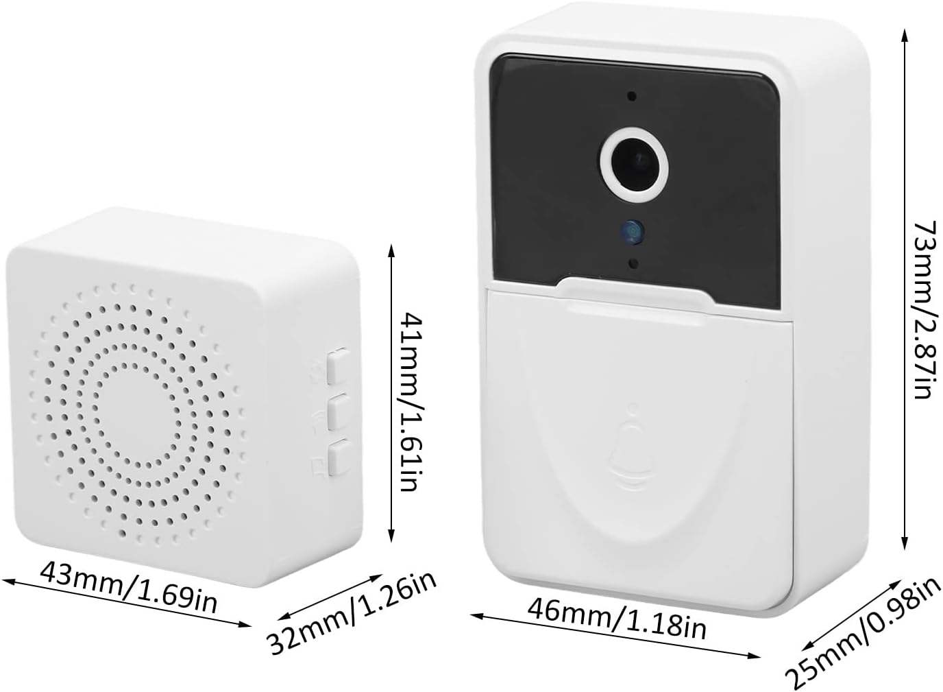 Smart Wireless Video Doorbell Camera – HD WiFi Doorbell with Two-Way Audio, Motion Alerts & Mobile App Control