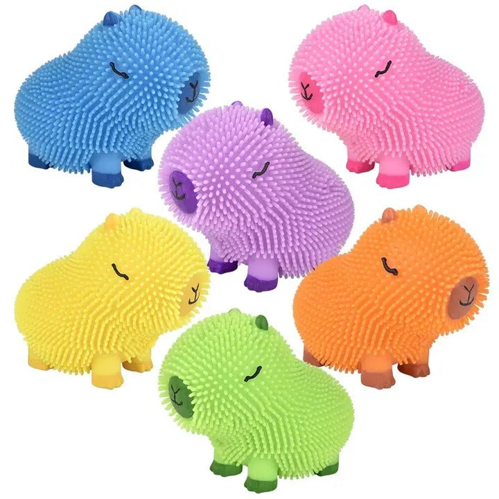 Capybara Colorful Puffer Toy – Cute Squishy Sensory Fidget Toy for Kids & Adults | Stress Relief Gift