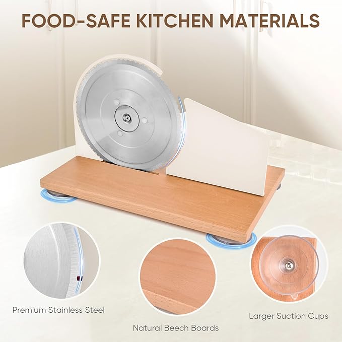 Sanzbae Manual Bread Slicer with Hand Crank for Even Homemade Loaf Slices