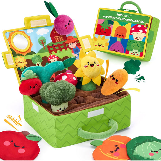 SANZBAE Soft Vegetable Garden Sensory Toy for Babies & Toddlers