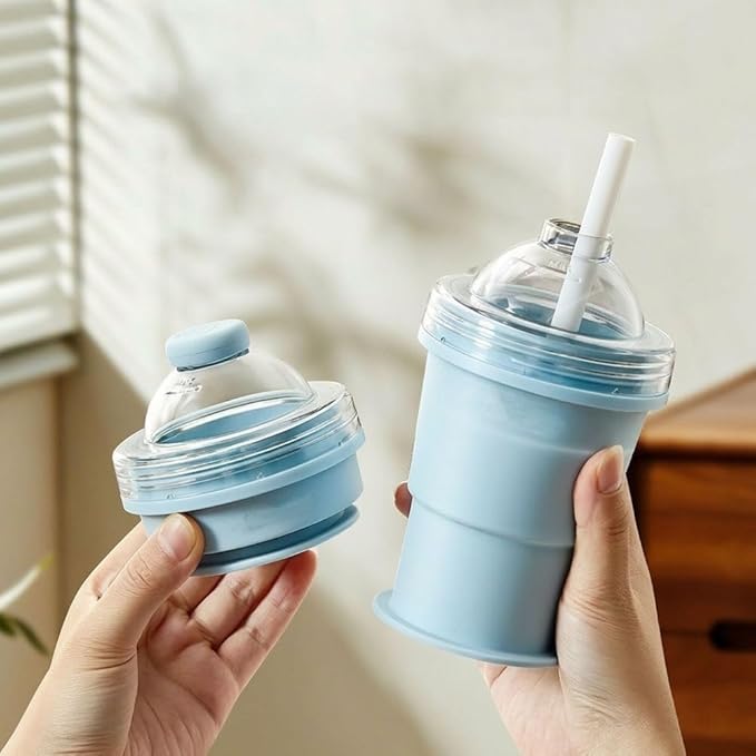 SANZBAE Silicone Ice Cube Maker Cup with Lid
