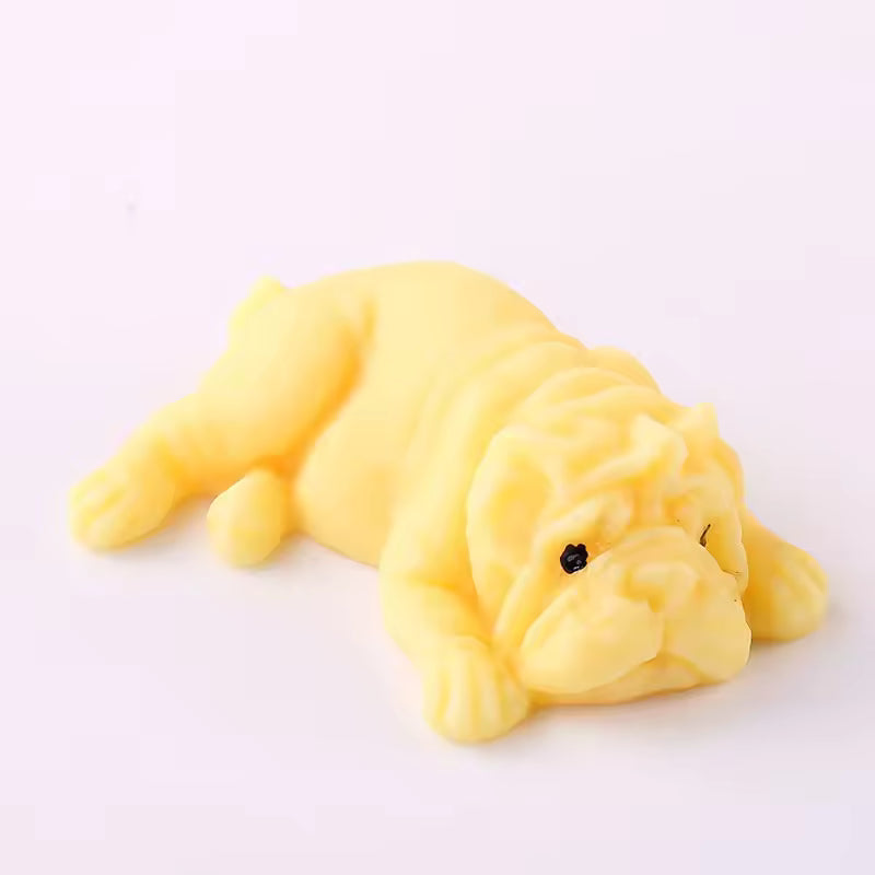 Squishy Dog Stress Relief Toy – Soft Silicone Squeeze Animal Fidget Toy for Anxiety Relief, Sensory Play & Desk Decompression for Kids & Adults