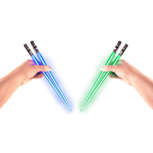 LED Lightsaber Chopsticks – Glowing Reusable Light-Up Chopsticks for Fun Dining