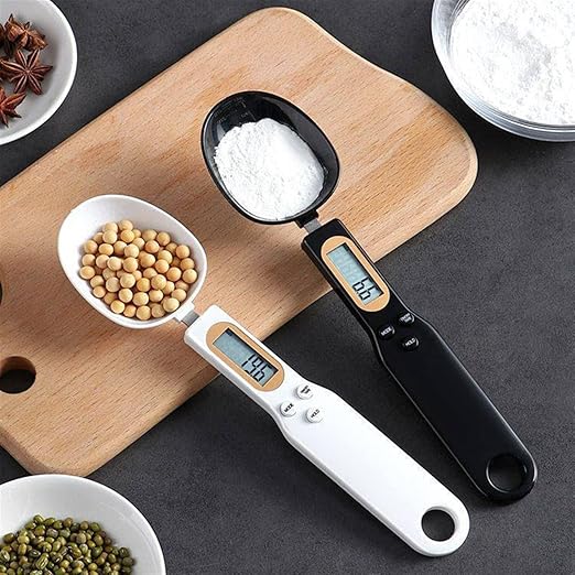 Sanzbae™ Digital Measuring Spoon Scale – Precision Kitchen Food Scale with LCD Display, 0.1g Accuracy, Tare Function, Coffee Scoop & Portion Control Tool