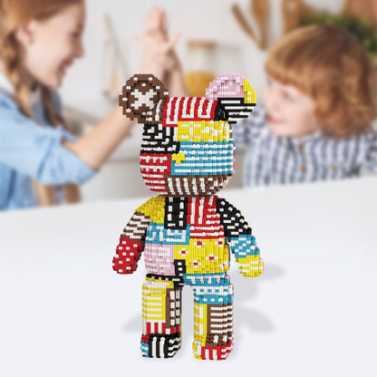 Sanzbae™ Mini Brick Bear Building Kit – Kawaii Collectible Block Toy, DIY Desk Decor, Creative STEM Building Set for Kids, Teens & Adults