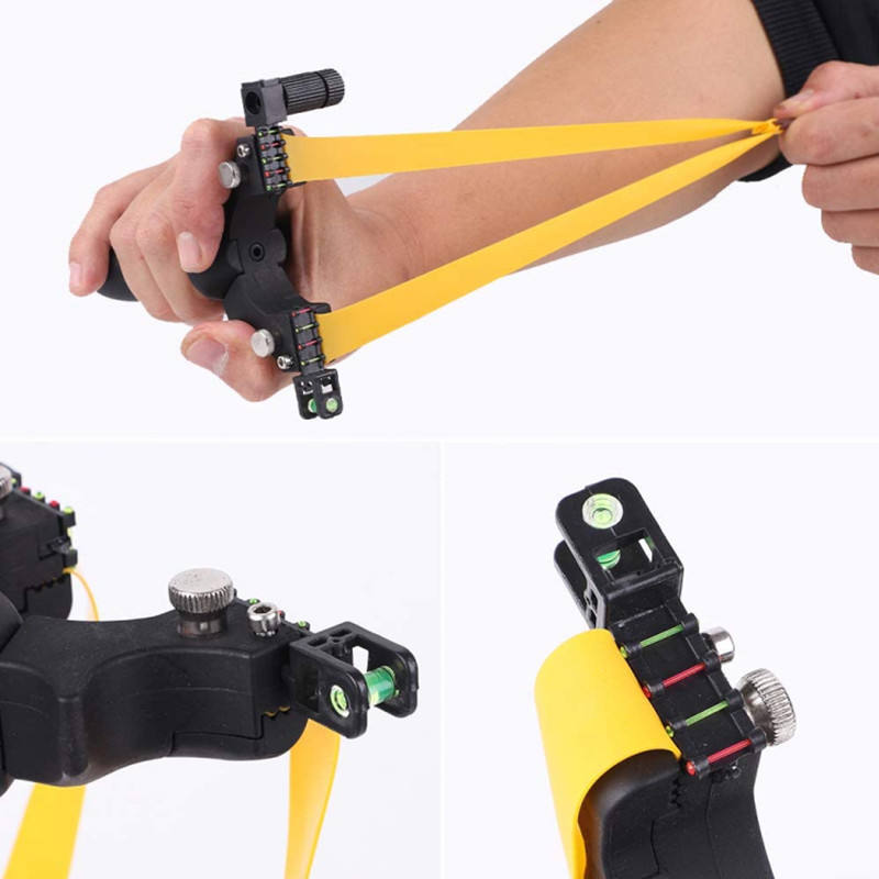 Recurve Resin Slingshot with Ergonomic Handle – High-Accuracy Outdoor Sport Catapult for Target Practice & Hunting Training