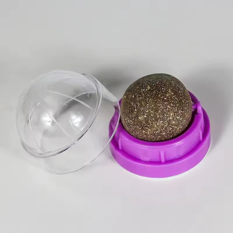 Catnip Rotating Play Ball for Cats – IP67 Waterproof Interactive Mint Flavor Cat Toy | Eco-Friendly Kitten & Cat Entertainment Toy