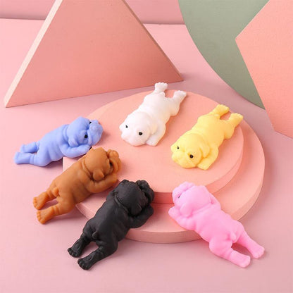 Squishy Dog Stress Relief Toy – Soft Silicone Squeeze Animal Fidget Toy for Anxiety Relief, Sensory Play & Desk Decompression for Kids & Adults