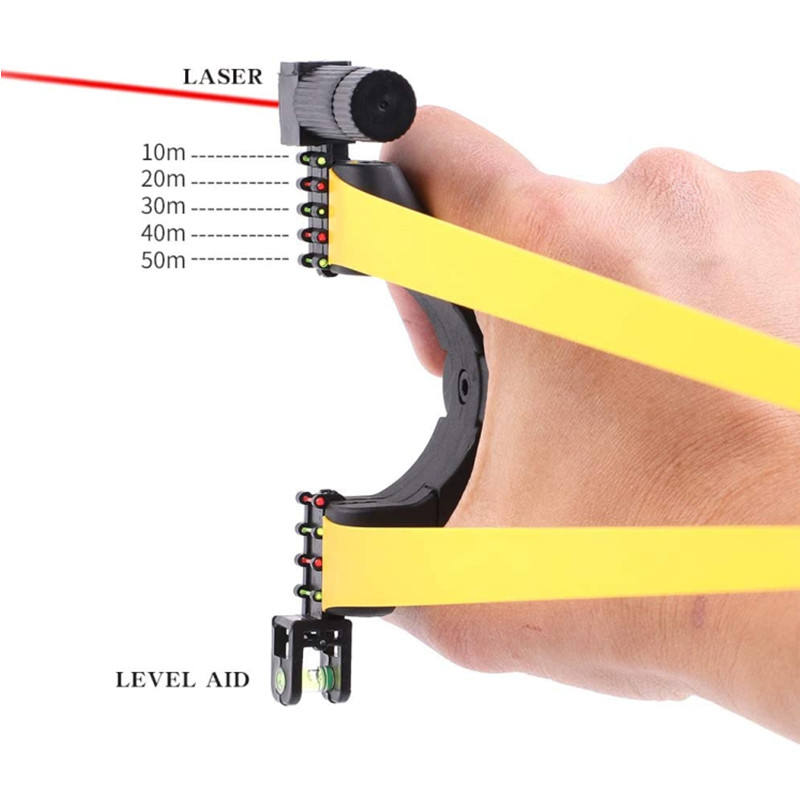 Recurve Resin Slingshot with Ergonomic Handle – High-Accuracy Outdoor Sport Catapult for Target Practice & Hunting Training