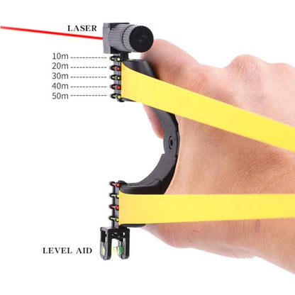 Recurve Resin Slingshot with Ergonomic Handle – High-Accuracy Outdoor Sport Catapult for Target Practice & Hunting Training
