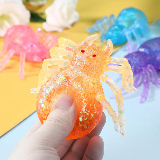Halloween Spider Pinch Toy – TPR Maltose Slow Rebound Stress Relief Fidget Toy for Kids & Adults | Decompression Sensory Gift