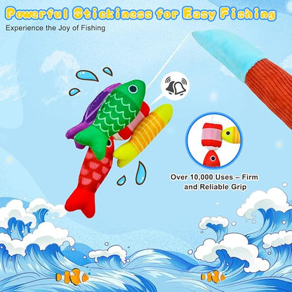 Magnetic Fishing Toy for Toddlers, Number Counting Game with Sea Creatures & Sorting Pond