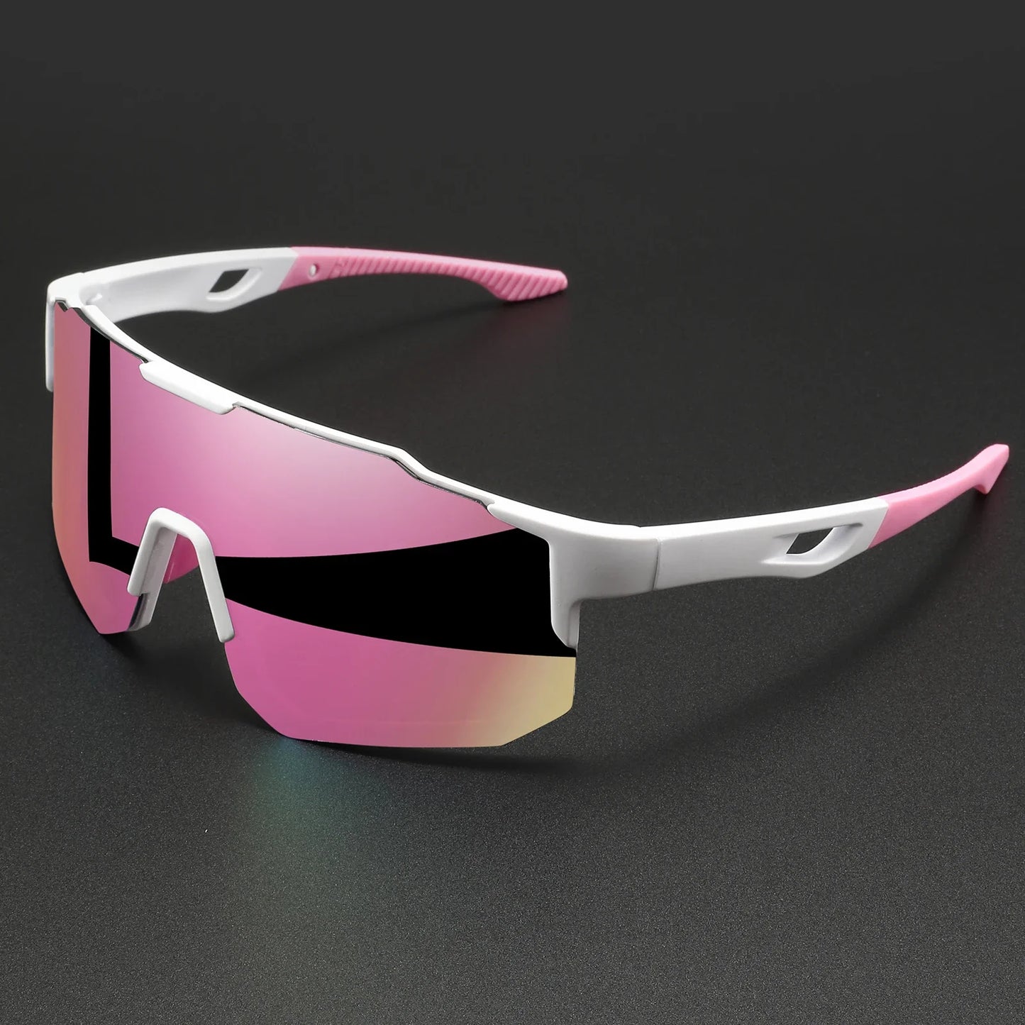 Oversized Wraparound Sport Sunglasses – UV400 Polarized Style Shield Shades for Men & Women, Outdoor Cycling, Running, Hiking & Sports Eyewear