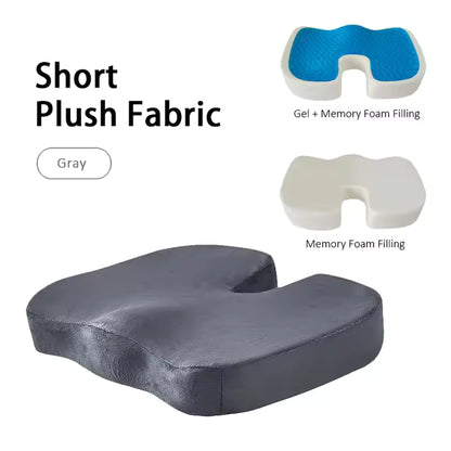 Orthopedic Gel Seat Cushion – Memory Foam Office Chair Cushion for All-Day Comfort